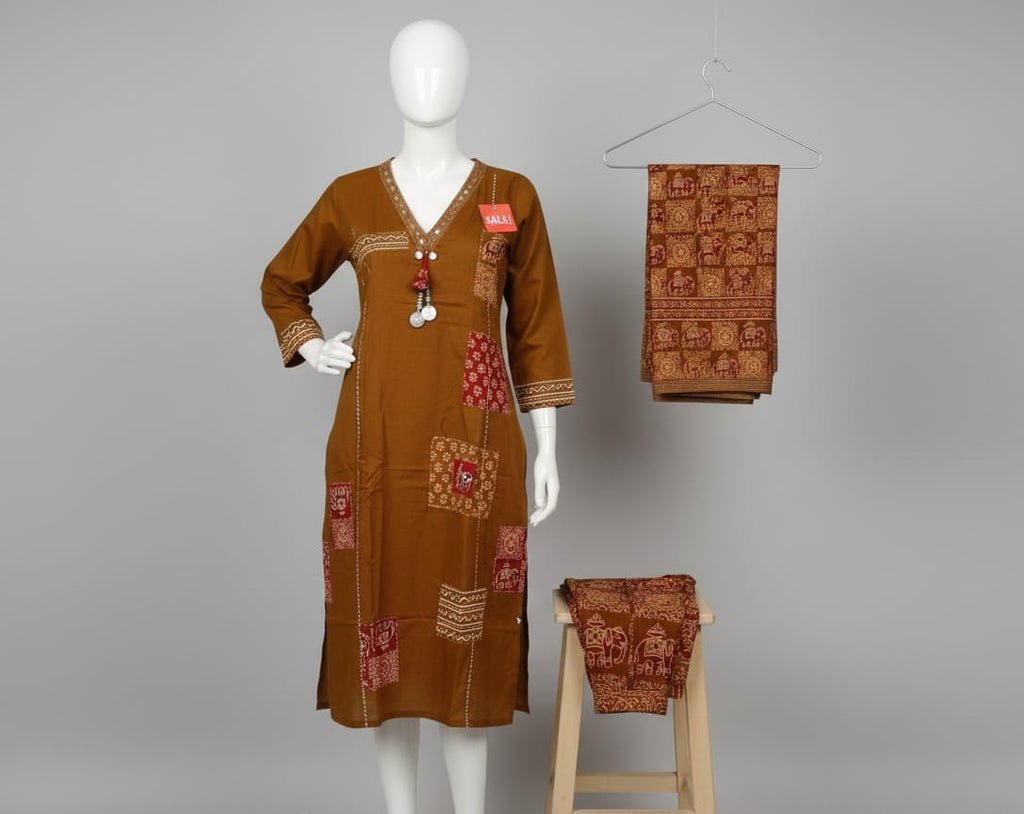 The Rustic Earth Set (Brown/Mustard)